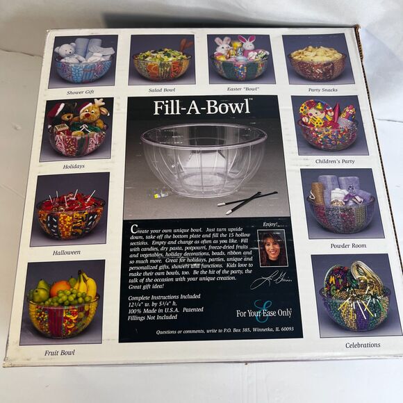 Fill-A-Bowl 12" Holiday Personalized Create Your Own Unique Bowl Candy Party - Picture 3 of 13